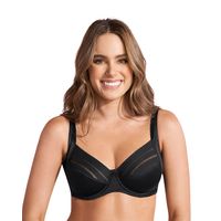 Sostén de buen cubrimiento ideal para busto pesado Natural Support 091008 Negro