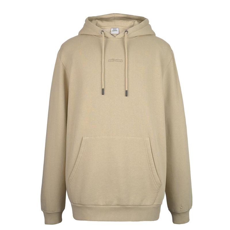 NIXON - Poleron Nixon Men Hoodie Small Logo Sand Beige - Beige
