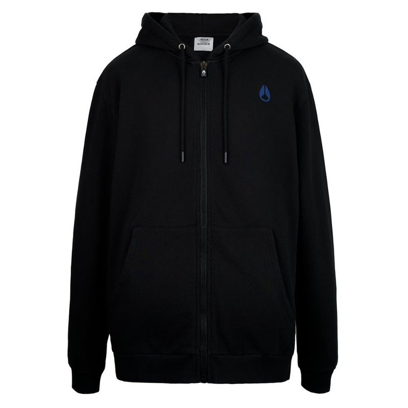 NIXON - Polerón Nixon Men Full Zipper Iguana Black - Negro