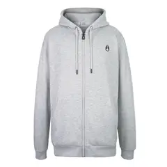 NIXON - Poleron Men Full Zipper Icon Gray - Gris