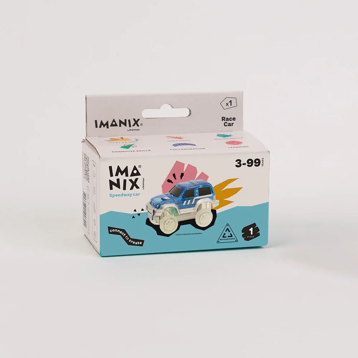 IMANIX - Auto de juguete, Repuesto Pista Azul Imanix