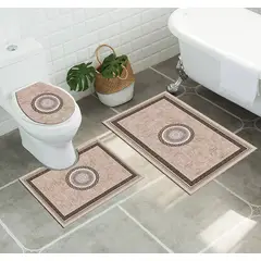 GENERICO - Juego De Alfombras De Baño Set De 3 Pcs Antideslizante