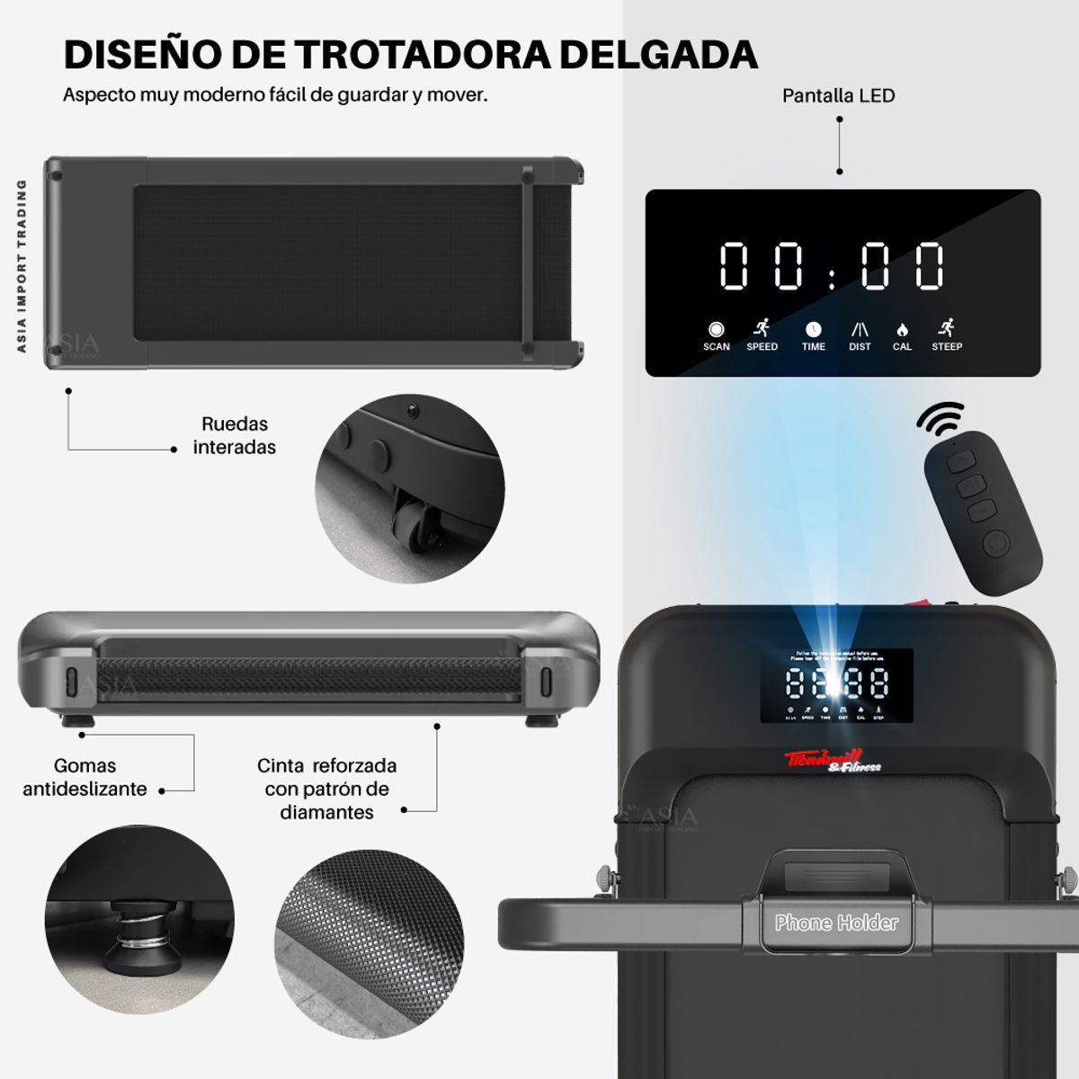 TREADMILL & FITNESS - Trotadora Plana Treadmill P300