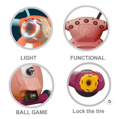 Imagen 2 del producto Caminador De Moto Musical Juguete Con Luces Naranja