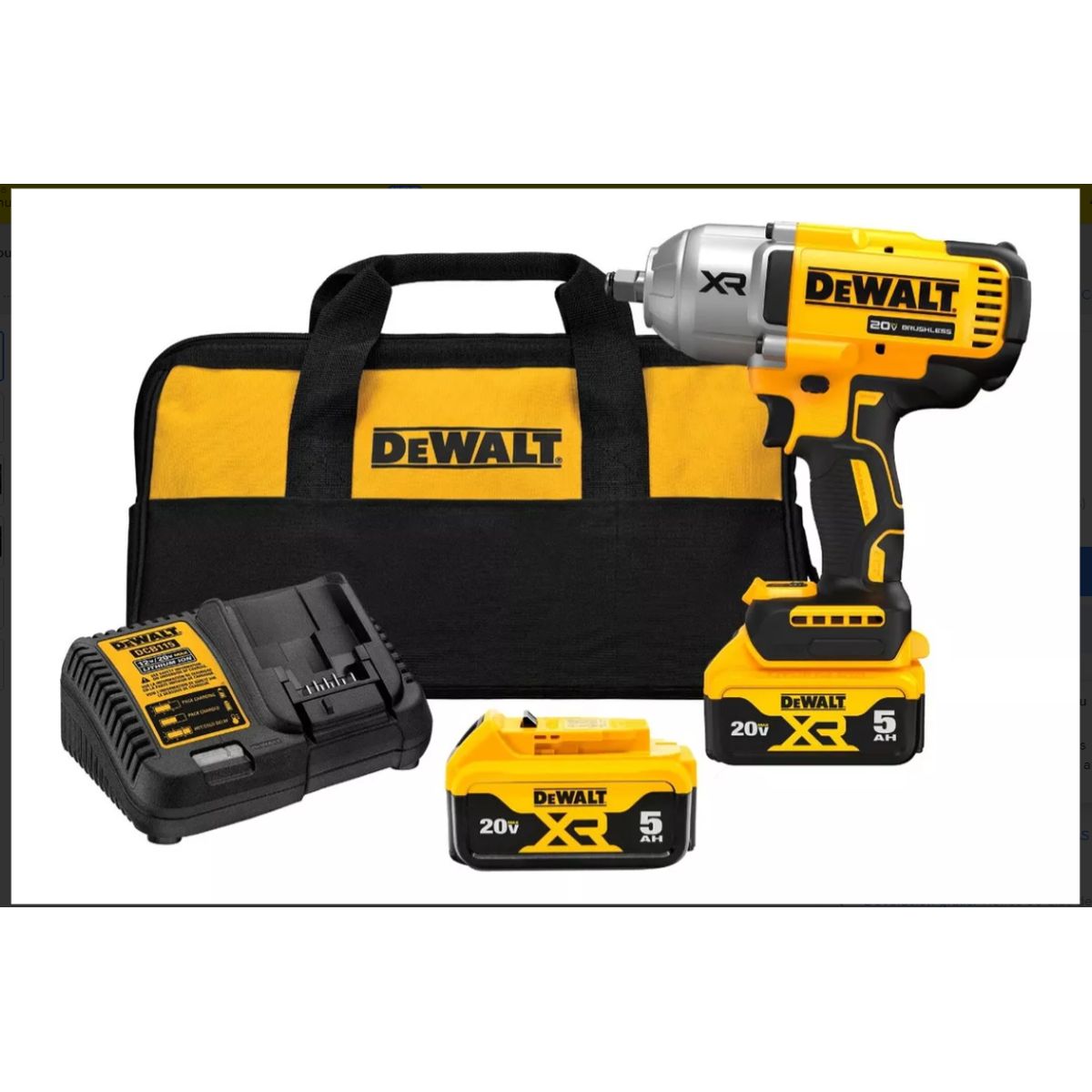 DEWALT - Llave De Impacto Inalambrica 12 Dewalt 20v 1396nm Dcf900p2 Color Amarillo