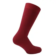 PERUGGI - Calcetin Bamboo Acanalado Largo Americano Rojo