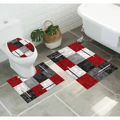 GENERICO - Juego De Alfombras De Baño Set De 3 Pcs Antideslizante