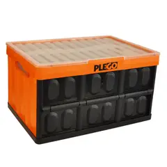 GENERICO - Caja plegable con tapa naranja PLEGO