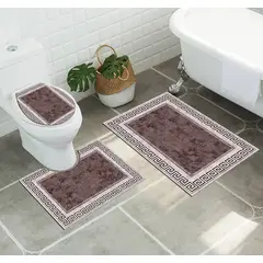GENERICO - Juego De Alfombras De Baño Set De 3 Pcs Antideslizante