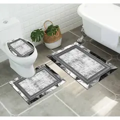 GENERICO - Juego De Alfombras De Baño Set De 3 Pcs Antideslizante