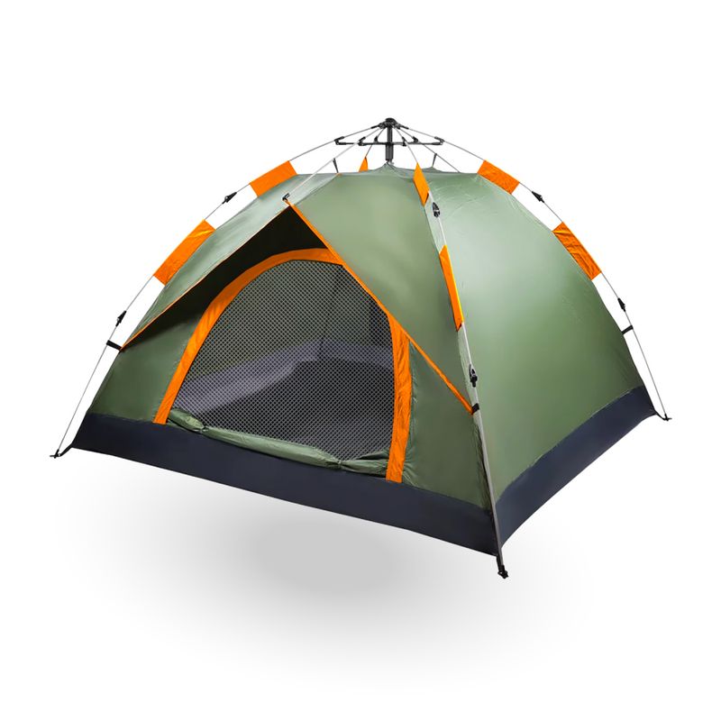 PWRFITNESS - Carpa Autoarmable con doble puerta color verde