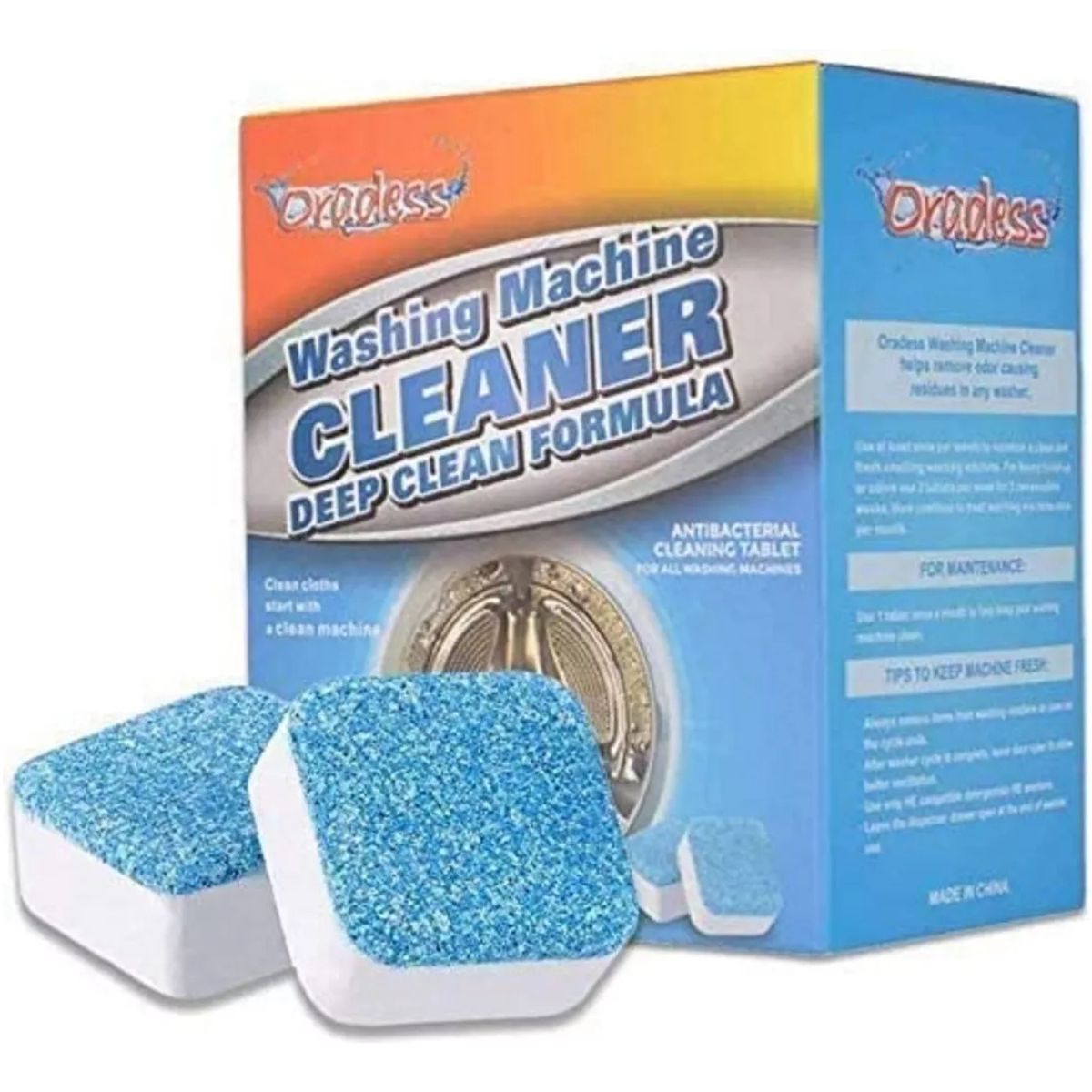 GENERICO - Pastillas Efervescentes Limpieza De Máquina Lavadora X12