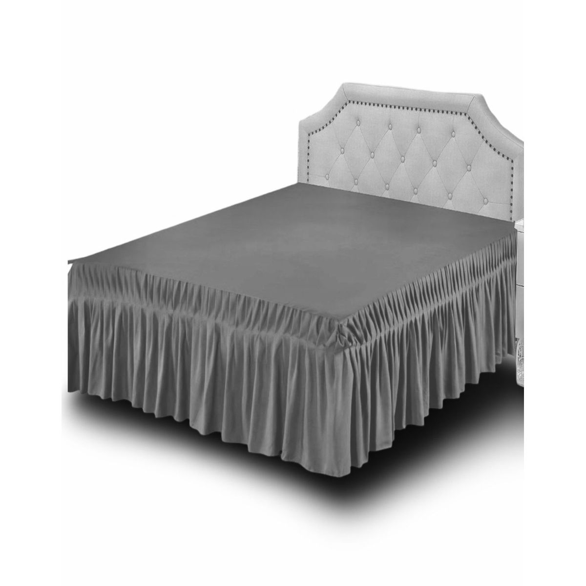 GENERICO - Faldón de Cama 180x200 - Elegante y Resistente C8