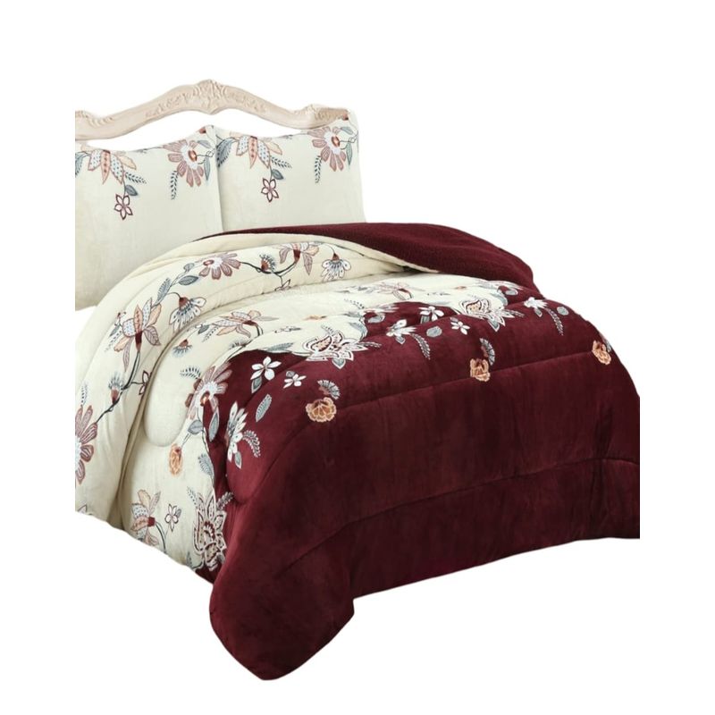 GENERICO - CUBRECAMA PLUSH CON CHIPORRO INVIERNO 2 PLAZAS CC34