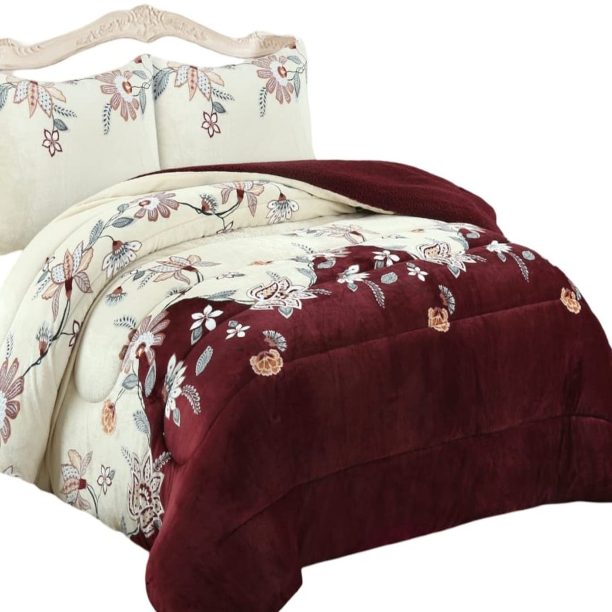 GENERICO - CUBRECAMA PLUSH CON CHIPORRO INVIERNO 2 PLAZAS CC34