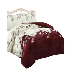 GENERICO - CUBRECAMA PLUSH CON CHIPORRO INVIERNO 2 PLAZAS CC34