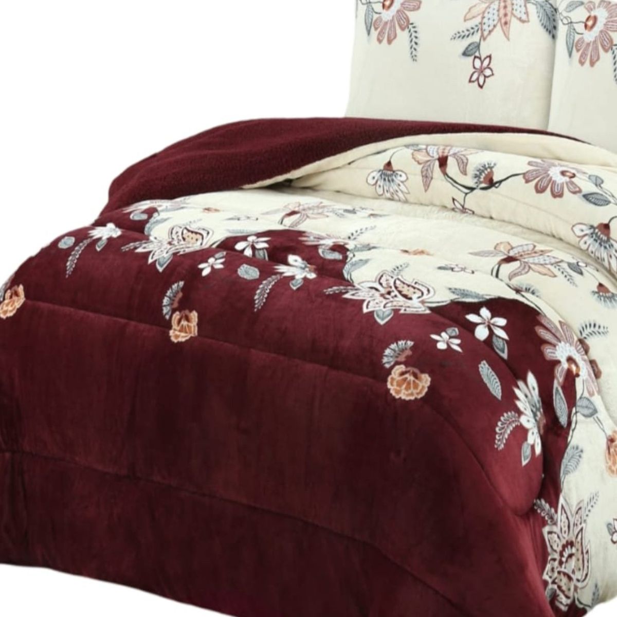 GENERICO - CUBRECAMA PLUSH CON CHIPORRO INVIERNO 2 PLAZAS CC34