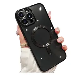 GENERICO - Carcasa Para iPhone 16 Pro Max Negro Magnetica
