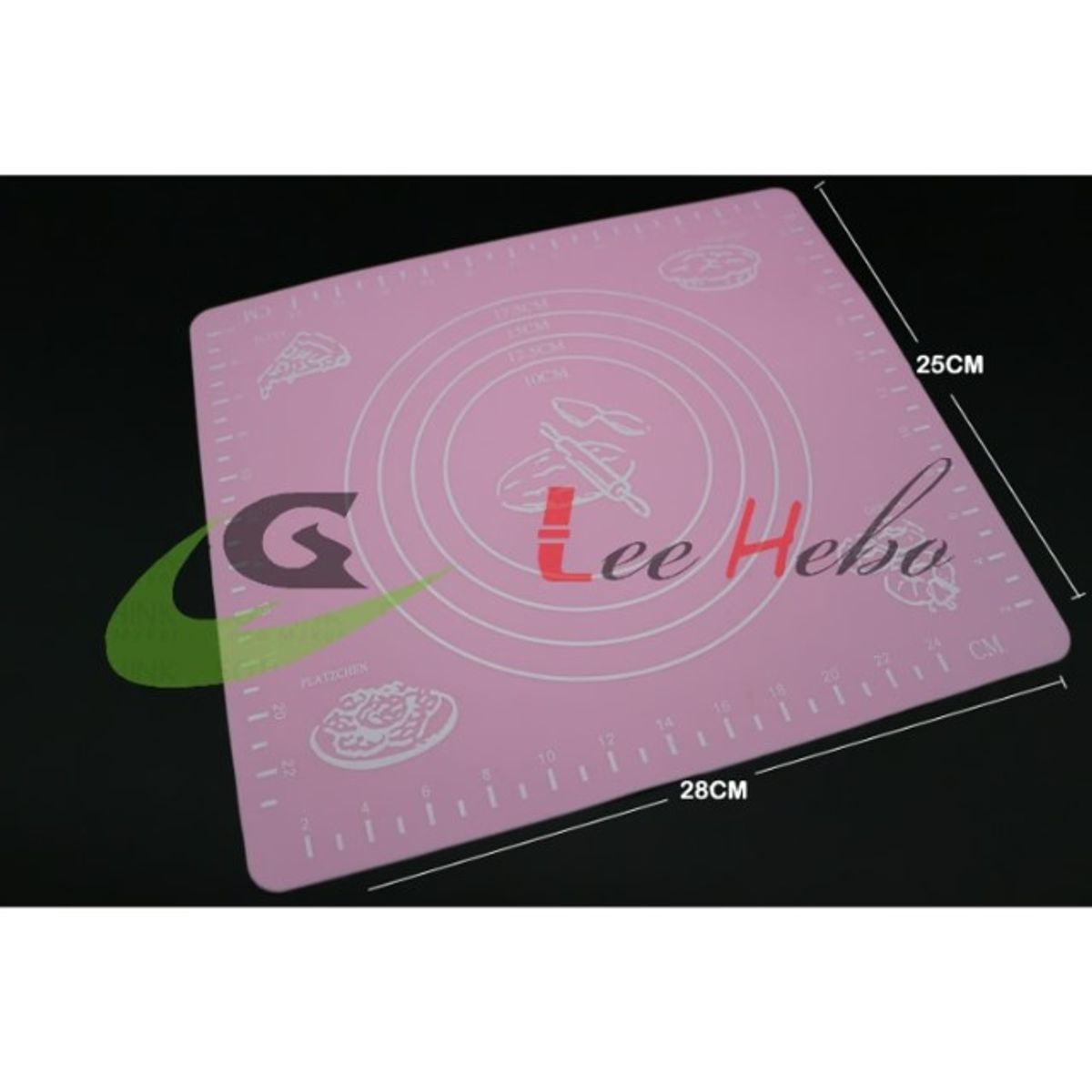 GENERICO - Base Tapete De Silicona Para Trabajar Masas 25x28Cm