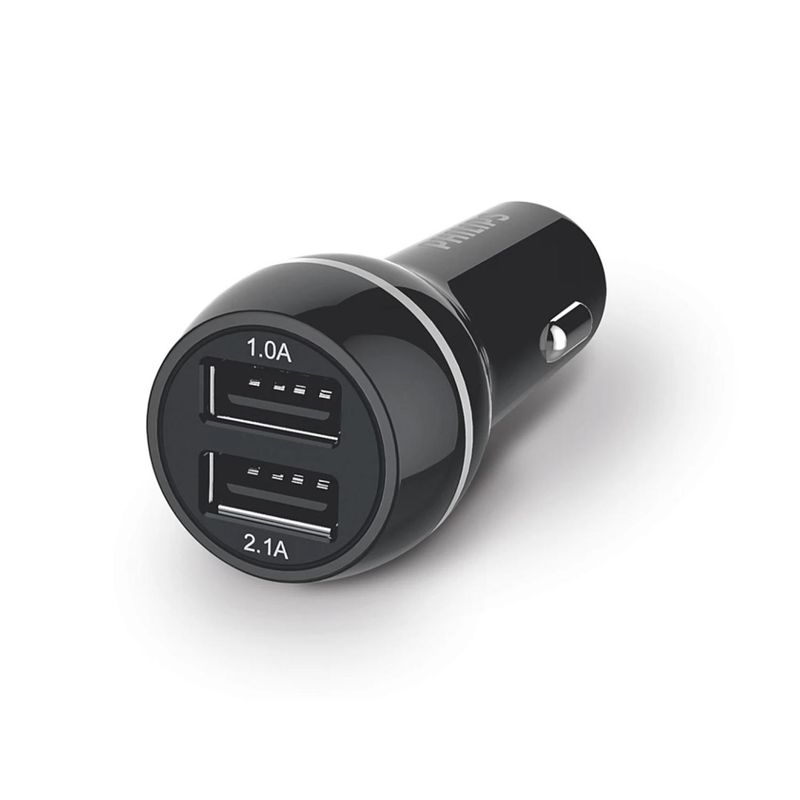 PHILIPS - Cargador Doble Para Auto Carga Rapida DLP235710 Philips