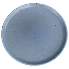 GENERICO - Plato Llano Entrada Cerámica Azul Con Manchas 219mm X6