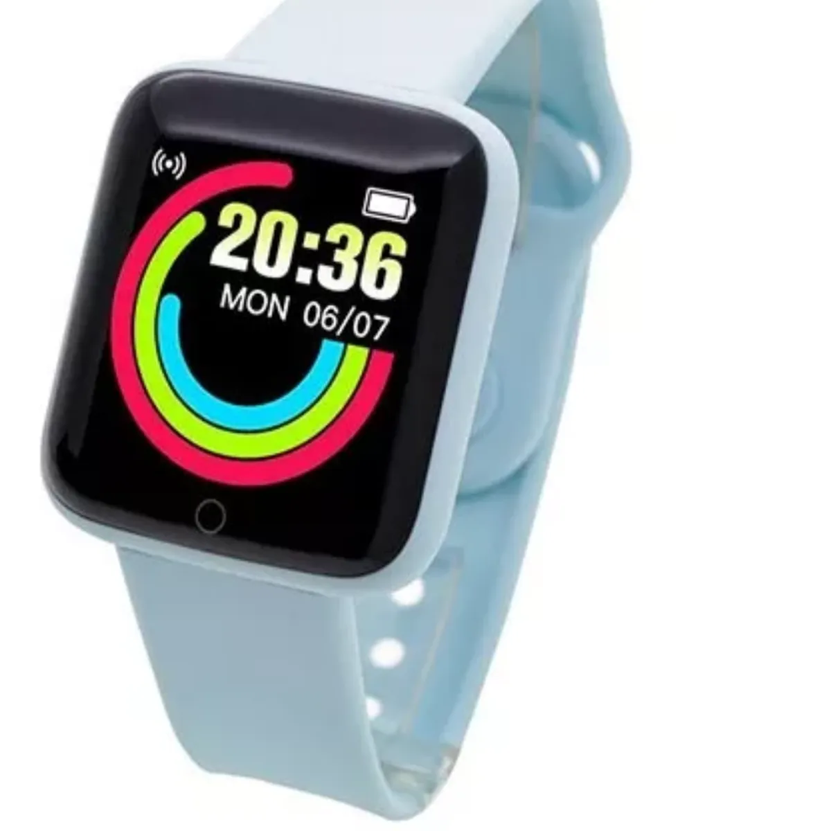 UNIVERSAL - Reloj D20 Inteligente Smartwatch Celeste 2024
