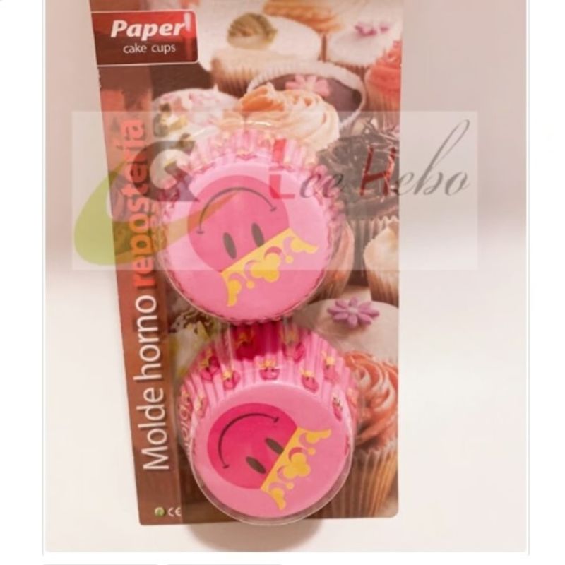GENERICO - Capsula Cupcake 12cm Para Reposteria Rosa 100 Pcs.