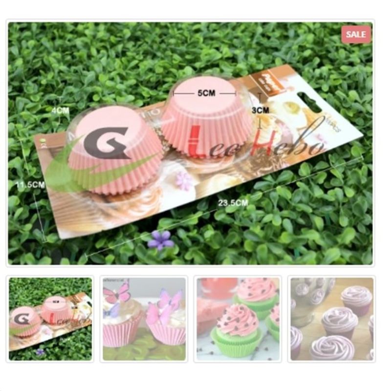 GENERICO - Capsula Cupcake 12cm Reposteria Rosa 100 Pcs