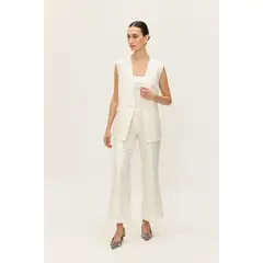 ASH - Blazer Sin Mangas Liso Blanco