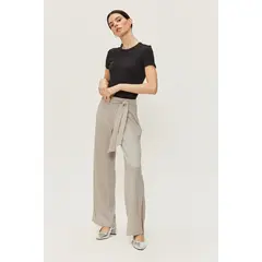 ASH - Pantalon Elasticado Lazo Gris