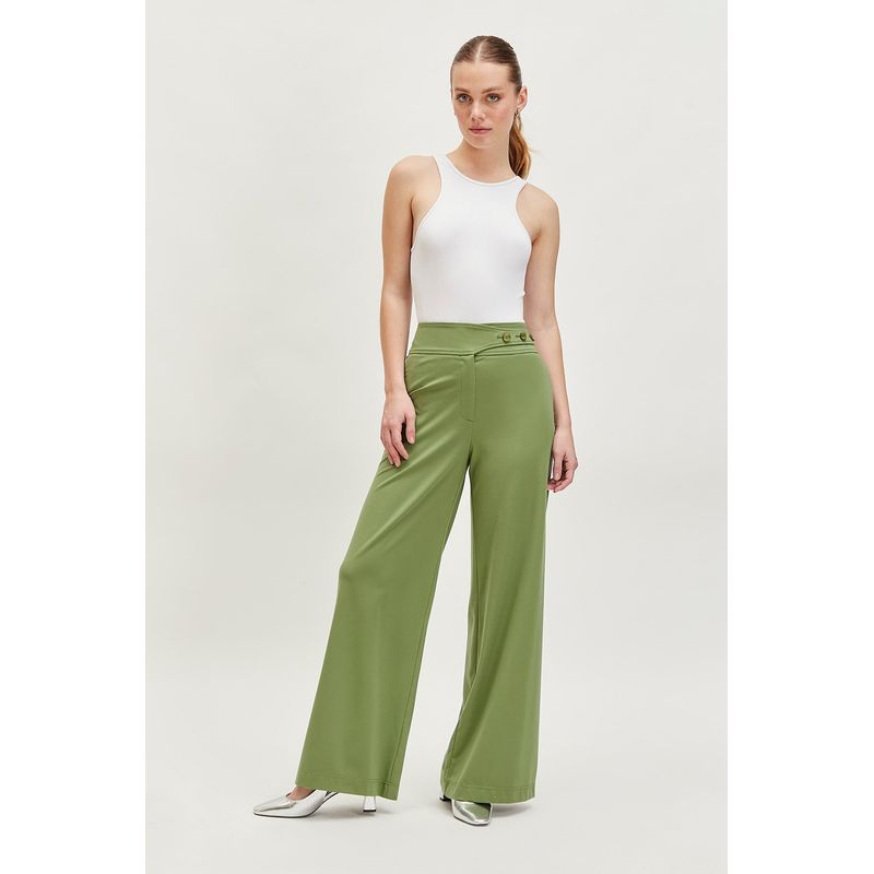 IO - Pantalon Verde Pistacho Mujer Io