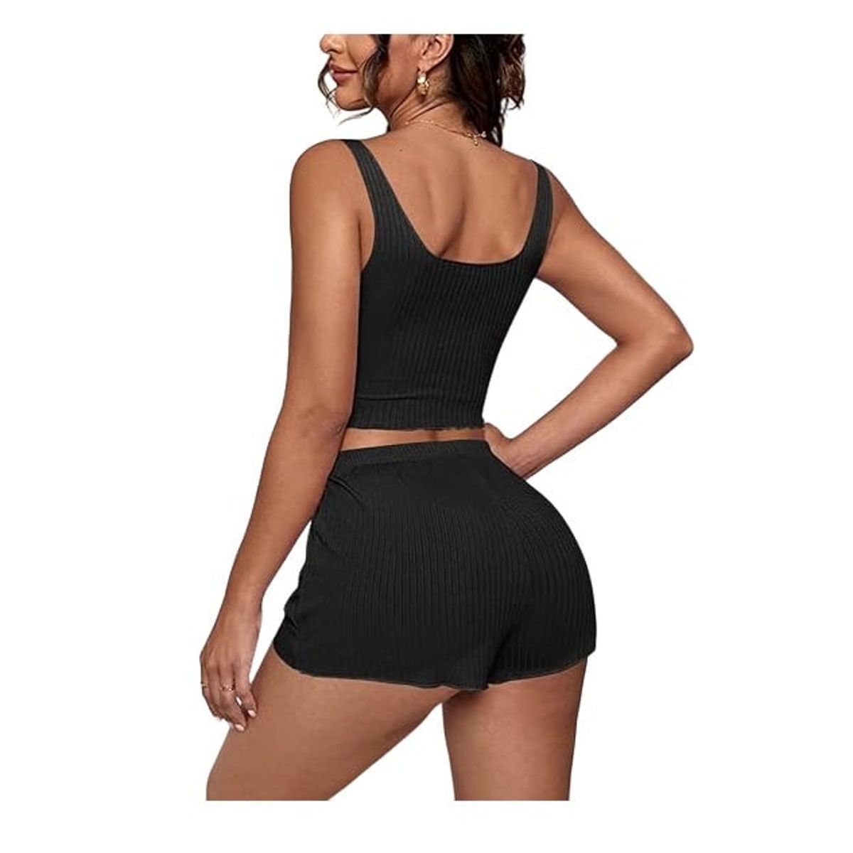 GARSIL - Conjunto Casual - Pijama Corto 2 Piezas - Peto + Short Para Mujer