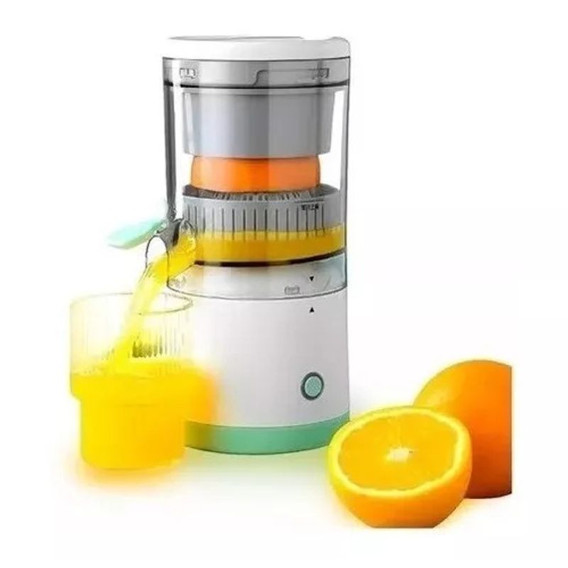 GENERICO - Exprimidor Saca Jugos Automático Recargable Portátil Color Blanco