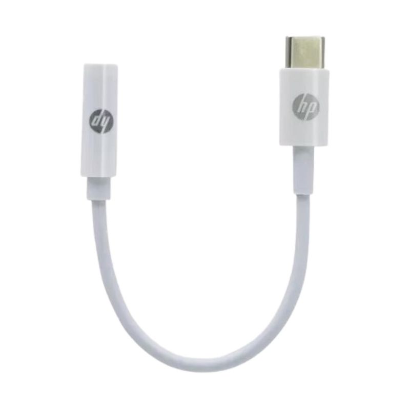 HP - Adaptador De Audio USB C A Jack 35mm Hembra Blanco TC131 HP