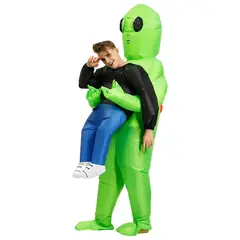 GENERICO - Disfraz inflable de alien para adulto