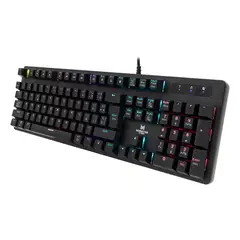 MONSTER GAMES - Teclado Gamer USB Retroiluminado Strategy
