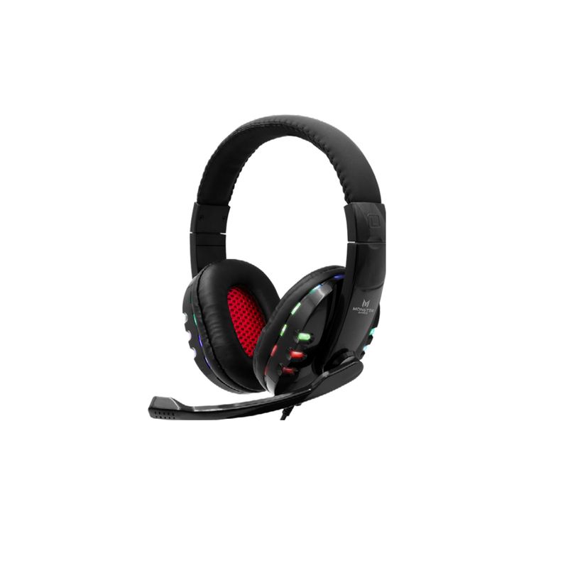 MONSTER - Audífonos Monster Gamer Bogey Games RGB Over-Ear MONSTER