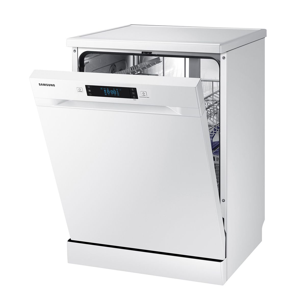 SAMSUNG - Lavavajillas 13 cubiertos Blanca con Pantalla LED