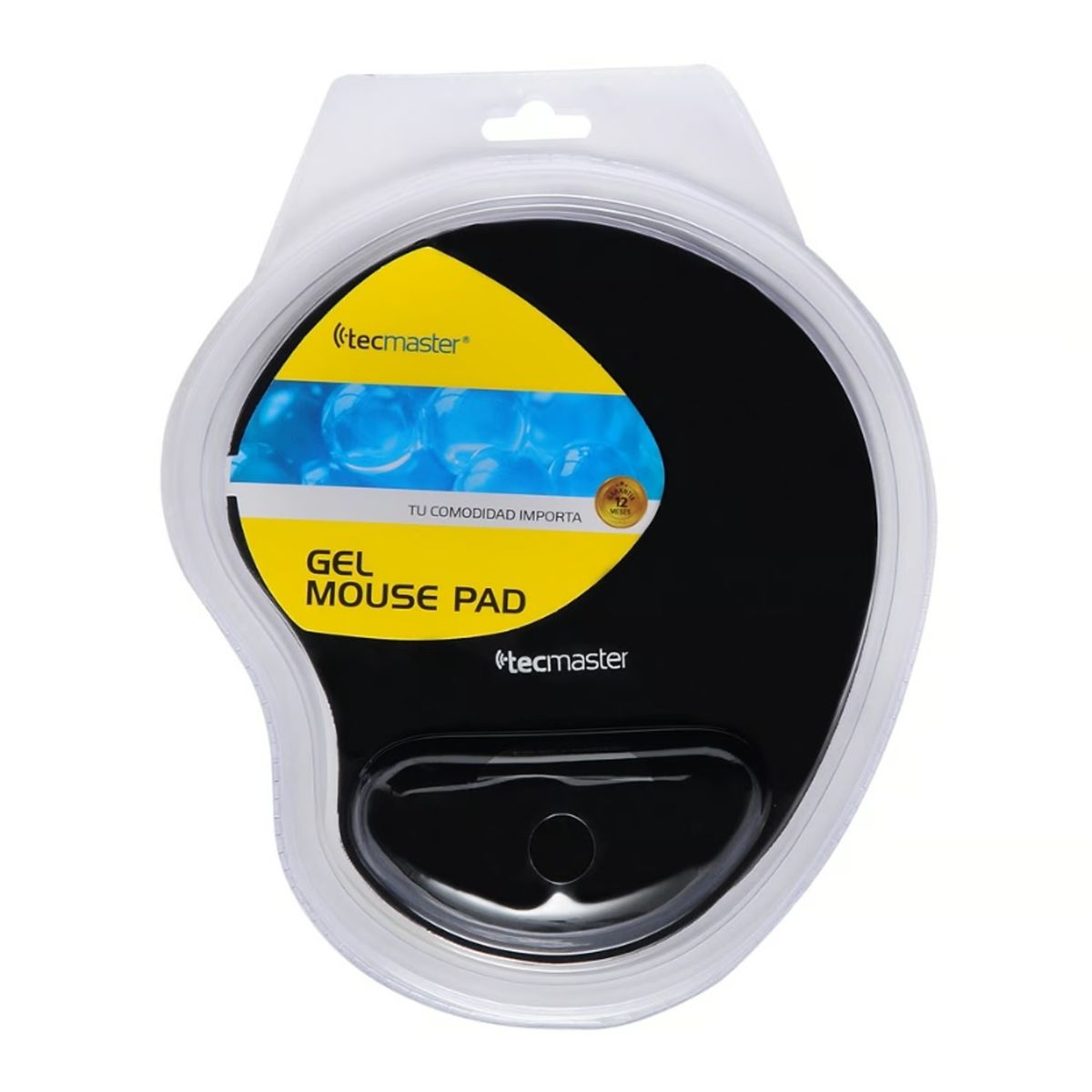 TECMASTER - Mousepad Ergonomico De Gel Marca Tecmaster Color Negro