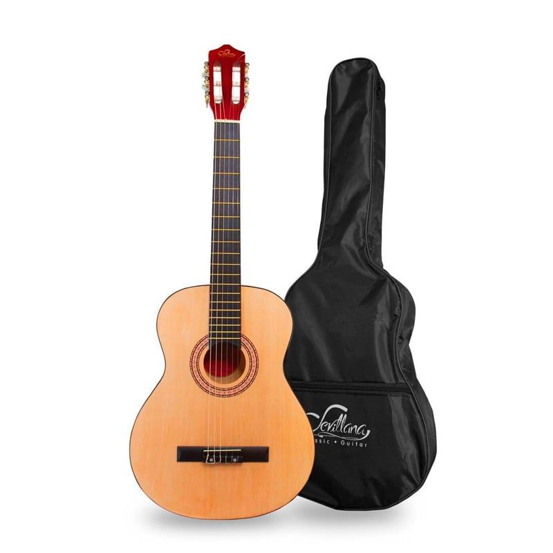 SEVILLANA - Guitarra Acústica Sevillana 30'' Con Funda Blanco Mlab SEVILLANA
