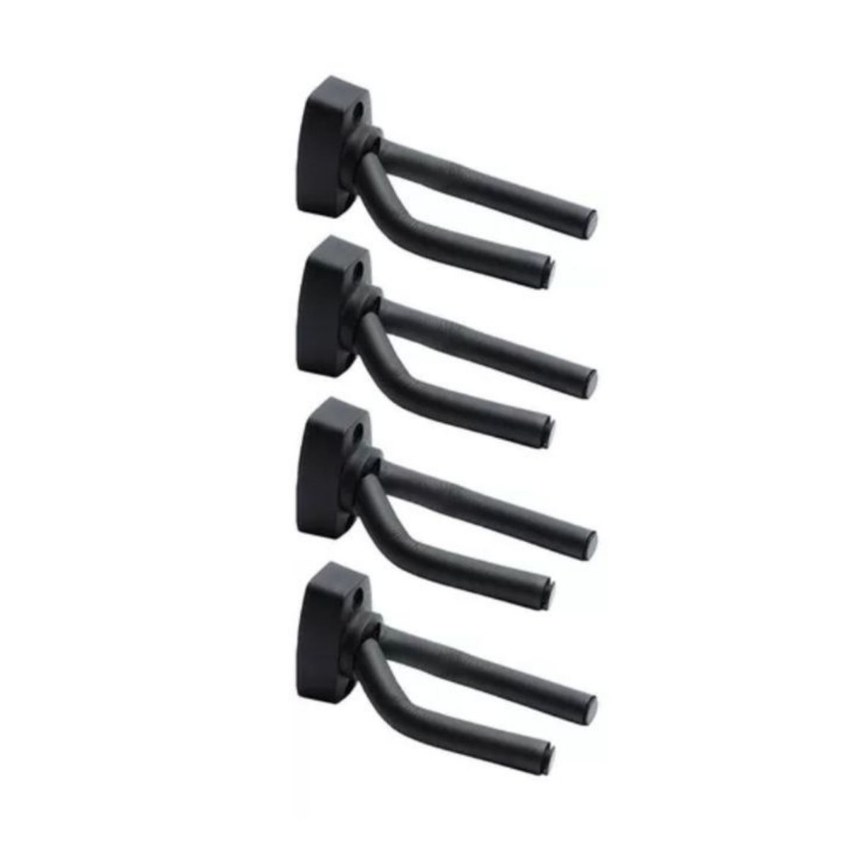 IMPORTCLICK - Pack 4 Soporte Guitarra Pared Colgador Bajo Ukelele Negro