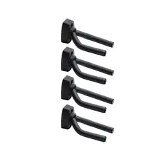 IMPORTCLICK - Pack 4 Soporte Guitarra Pared Colgador Bajo Ukelele Negro