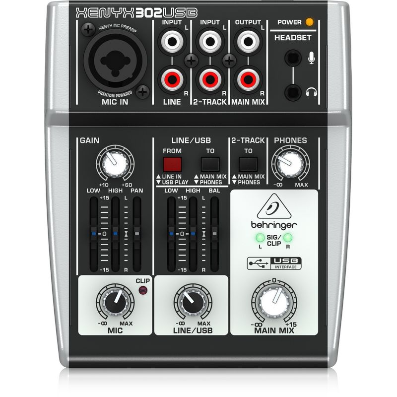 BEHRINGER - Behringer Xenyx 302USB Interfaz Mixer