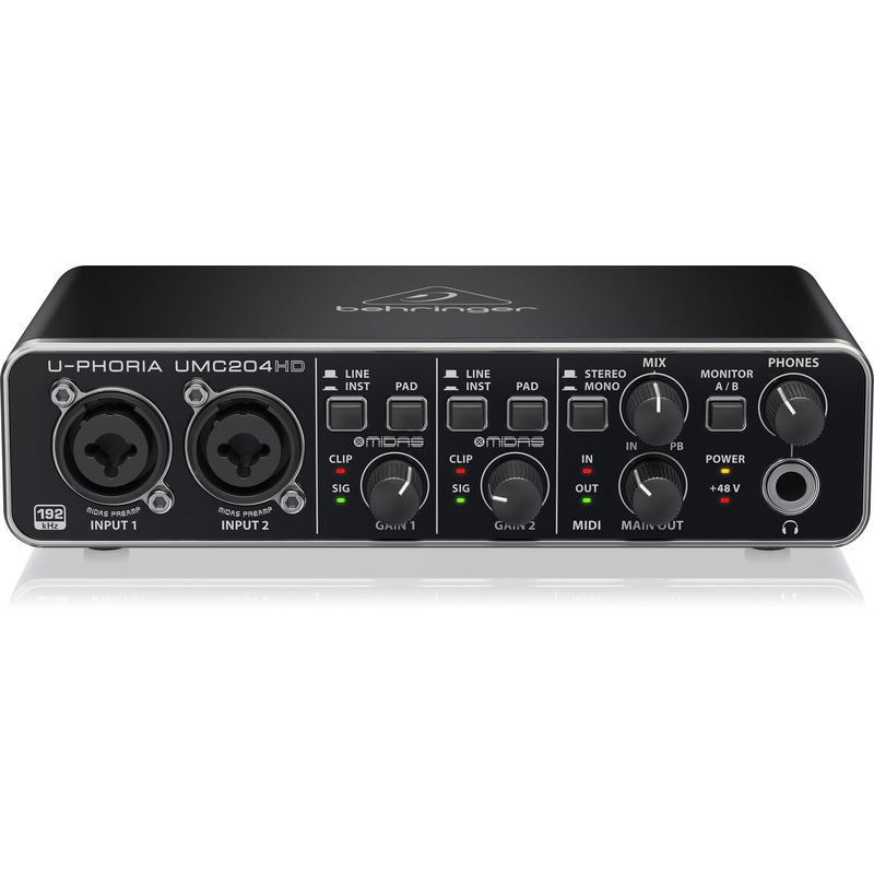BEHRINGER - U-Phoria UMC204HD Interfaz de Audio USB