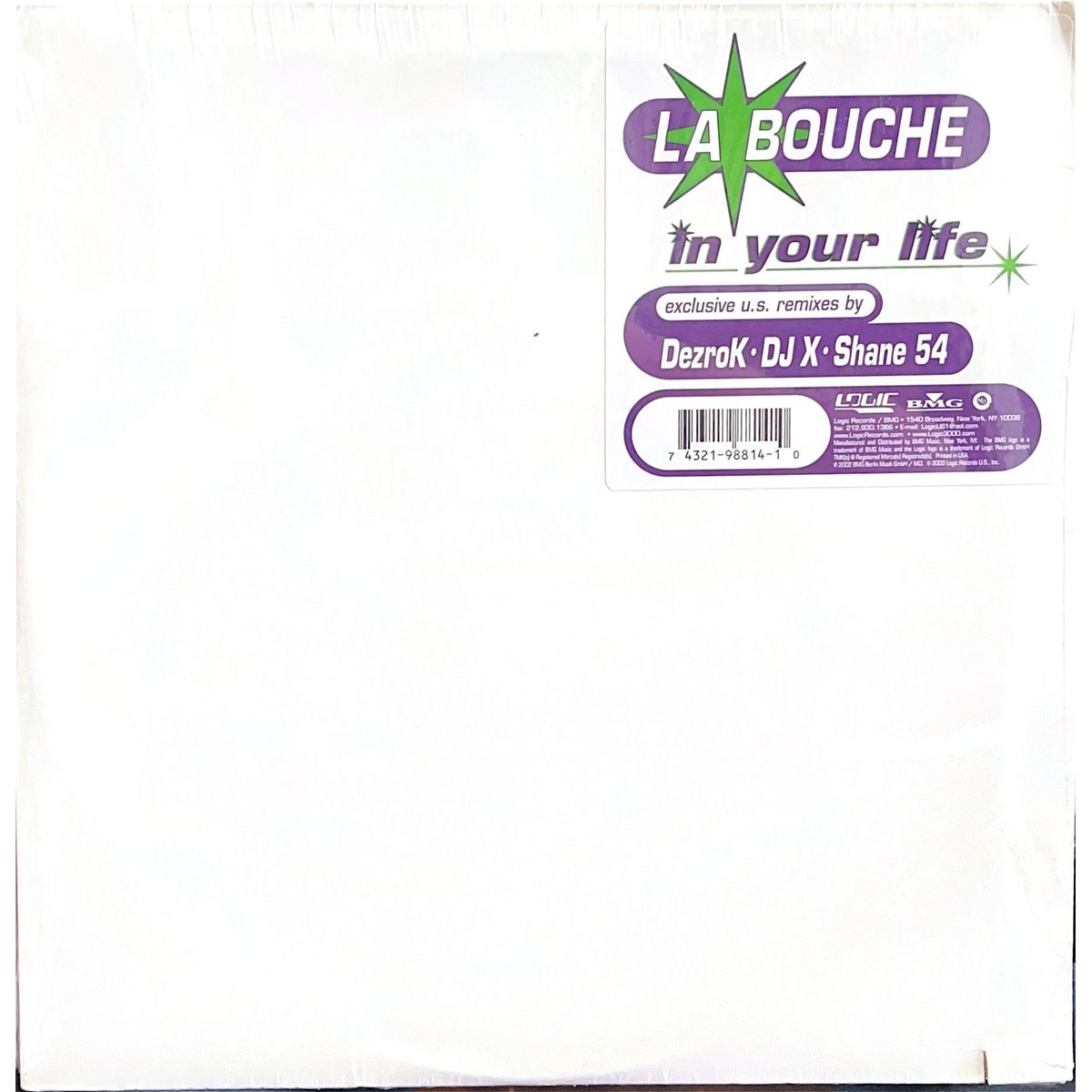 HITWAY MUSIC - LA BOUCHE - IN YOUR LIFE 2LP - 12 MAXI SINGLE - VINILO