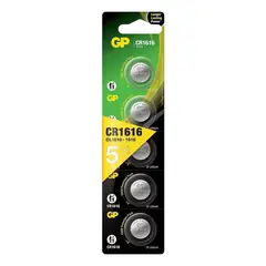 GP BATTERY - Pack 5 Pilas CR1616 3V GP016165 GP