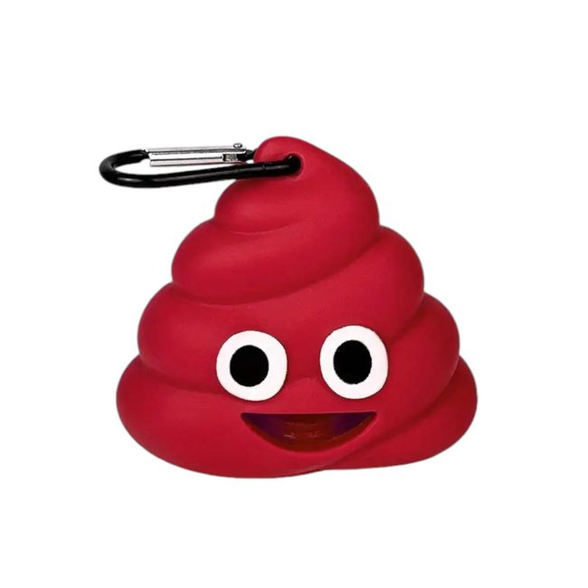 GENERICO - Dispensador Bolsas Mascotas Perro Emoji Caca GENERICO