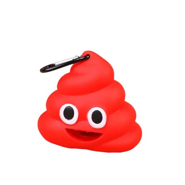 GENERICO - Dispensador Bolsas Mascotas Perro Emoji Caca GENERICO