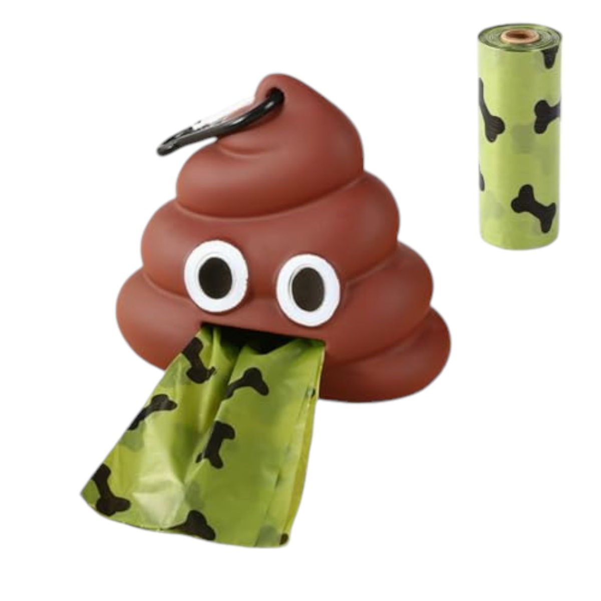 GENERICO - Dispensador Bolsas Mascotas Perro Emoji Caca GENERICO