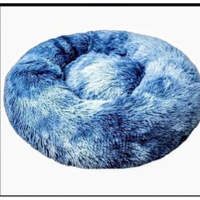 ANGELES DEL HOGAR - Camas de felpa para mascotas 80 cm Azul